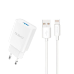 Dudao A4EU 10Watt adapter 1xUSB-A (USB-A Lightning kaabel kaasas)