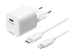 DELTACO USB-C kuni AC adapter 5 / 9 / 12V