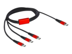 Delock USB Type-C Kaabel 1m Must Punane