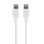goobay USB-C kuni USB-C kaabel 2m valge