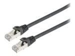 Prokord CAT 6 varustatud paaris&uuml;damikuga (STP) 50cm v&otilde;rgukaabel must