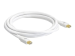 Delock 1.5m DisplayPort-kaabel valge