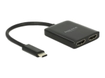 Delock USB Type-C jagaja (DP Alt Mode) > 2 x 4K 30 Hz HDMI v&auml;ljund