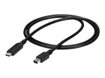 StarTech.com 1m / 3.3ft USB-C Mini DisplayPort kaabel - 4K 60Hz - Must - USB 3.1 Type C mDP adapter (CDP2MDPMM1MB) Videokaabel 1m Must