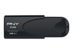 PNY Attach&eacute; 4 512GB USB 3.1 m&auml;lm&auml;llu USB 3.1 flash-m&auml;lupulga must