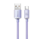 Baseus CAJY000505 Crystal Shine Series andmekaabel USB kuni USB-C 100W 2m / Lilla