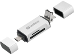 Kaardilugeja USB-C+USB+MicroUSB Card Reader