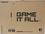 SALE OUT. Gigabyte GAMING A18 3VHK3EEC94SH 18" WQXGA AMD Ryzen 7 260/16GB/1TB/RTX 5060/Win11 Home/ENG kbd/2Y Warranty Gigabyte A18 Gaming 3VH Black...