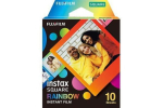Fujifilm Instax Square Rainbow (10) Instant Film 72 x 86 mm 2.4 x 2.4" Image Area; 3.4 x 2.8" Print Size Quantity 10