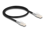 DeLOCK CAT 6a S/FTP 50cm V&otilde;rgukaabel Must
