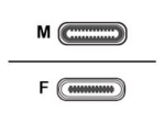 Prokord USB Type-C pikenduskaabel 1m must