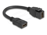 Delock HDMI pikenduskaabel 20cm must