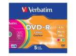 Verbatim Colors 5x DVD-R 4.7GB