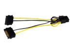 StarTech.com 6in SATA V&otilde;imsus to 8 Pin PCI Express Videokaardi V&otilde;imsuskaabel Adapter - 15cm