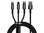 Baseus Tungstikuld 3-in-1 USB kaabel