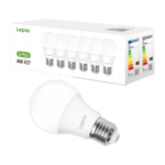 LEPRO 100090-DW--6- LED-lambi, E27, A60, 8.5W (60W), 806 lm, 6500K (jahed valge), 180&deg;, 6-pakk