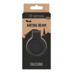 Taktikaline silikoon&uuml;mbris Airtag Beam Apple AirTagile / must