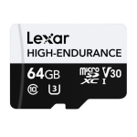 Lexar High-Endurance microSDHC/microSDXC 64GB m&auml;lukaart