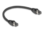 DeLOCK CAT 8.1 S/FTP 25cm V&otilde;rgukaabel Must