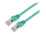 Prokord CAT 6 varustatud paaris&uuml;damikuga (STP) 50cm v&otilde;rgukaabel roheline