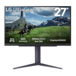 LG UltraGear 27GS85QX-B 27 2560 x 1440 (2K) IPS HDMI DisplayPort 180 Hz Monitor