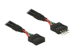 Delock USB 2.0 pinnapealne sisenev kaabel 50cm - Must