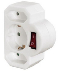 Hama 00108846 toitepistik adapter t&uuml;&uuml;p F, universaalne, valge