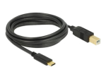 Delock USB Type-C Kaabel 3m Must