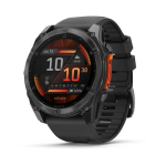 Garmin Fenix 8 3.56 cm (1.4") AMOLED 51 mm Digitaalne 454 x 454 pikslit Puuteekraan Titaan Wi-Fi GPS (satelliit)