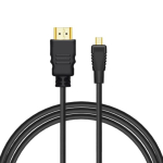 Savio CL-39 1 m HDMI Type A (Standard) kuni HDMI Type D (Micro) Must