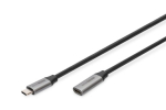 Digitus USB-C/M kuni USB-C/F Pikenduskaabel DB-300230-010-S USB-C kuni USB-C USB C, pistik USB-C pesa