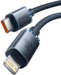 Baseus Crystal Shine Series andmekaabel USB-C kuni Lightning 20W 1.2m / must