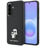 Karl Lagerfeld Saffiano Karl&Choupette Metal Logo Case Samsung Galaxy A57 5G jaoks / must