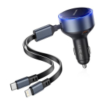 Vention FFOB0 USB-C auto laadija + USB-C/Lightning 30W kaabel