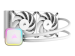 CORSAIR iCUE H100i RGB ELITE 120mm Valge Vedelik CPU K&uuml;lmik
