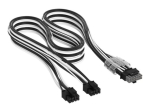 CORSAIR 16-pin kuni 8-pin PCI Express toitekaabel - must ja valge
