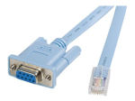 StarTech.com 6 ft RJ45 kuni DB9 Cisco konsooli halduse marsruuterikaabel - M/F seeria konsoolikaabel (DB9CONCABL6) 1.8m sinine