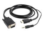 Cablexpert HDMI / VGA / Audio liidese konverter 1,8m