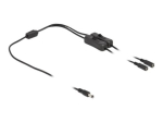 DeLOCK Power DC Jack Plug 5.5mm (ID 2.1mm) Mees kuni Power DC Jack Plug 5.5mm (ID 2.1mm) Naine must 1m Power Splitter