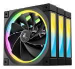DeepCool FL12R-3 IN 1 Arvuti korpuse ventilaator 12 cm Must 3 tk(t)
