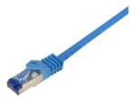LogiLink Professionaalne Ultraflex CAT 7 (kaabel)/CAT 6a (pistikud) S/FTP 50cm paatkaabel Sinine RAL 5015