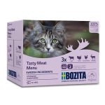 BOZITA Tasty meat menu box m&auml;rgkassitoit - 12 x 85g
