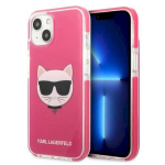 Karl Lagerfeld KLHCP13MTPECPI iPhone 13/14/15 6,1" hardcase fuschia Choupette pea