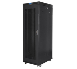 Lanberg Rack cabinet 19" free-standing 27U/800x1200 (flat pack) with mesh door, LCD FF01-8227-23BL Black