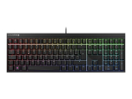 CHERRY MX 2.0S mehaaniline RGB-klaviatuur/16 miljonit v&auml;rvi juhtmega saksa keele jaoks