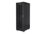 Lanberg Ruumi kapp 19" vaba seisev 37U/800x1000 (tasapakk) klaasuksega lCD V2 FF01-8037-23BL Must