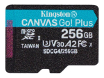 Kingston Canvas Go! Plus 256GB microSDXC UHS-I M&auml;lukaart 200MB/s