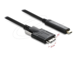 Delock USB 2.0 kuni USB Type-C kaabel Must