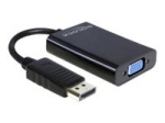 Delock DisplayPort male to VGA 15 pin female adapter, 21cm