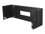 StarTech.com 4U Hinged Wall Mount Patch Panel Bracket - 6 Deep - 19 Patch Panel Swing Rack for Shallow Network Equipment- 33lbs (WALLMOUNTH4) Besla